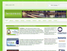 Tablet Screenshot of imagesec.com.br